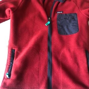 Red Patagonia Zip Up Fleece Size M